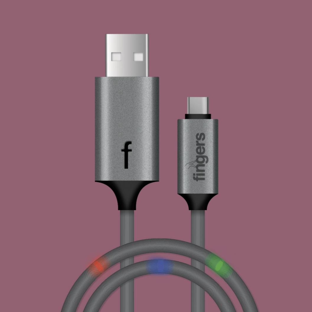 FINGERS SOUND AND TOUCH GLOW DATA CABLE TYPE C - Image 2