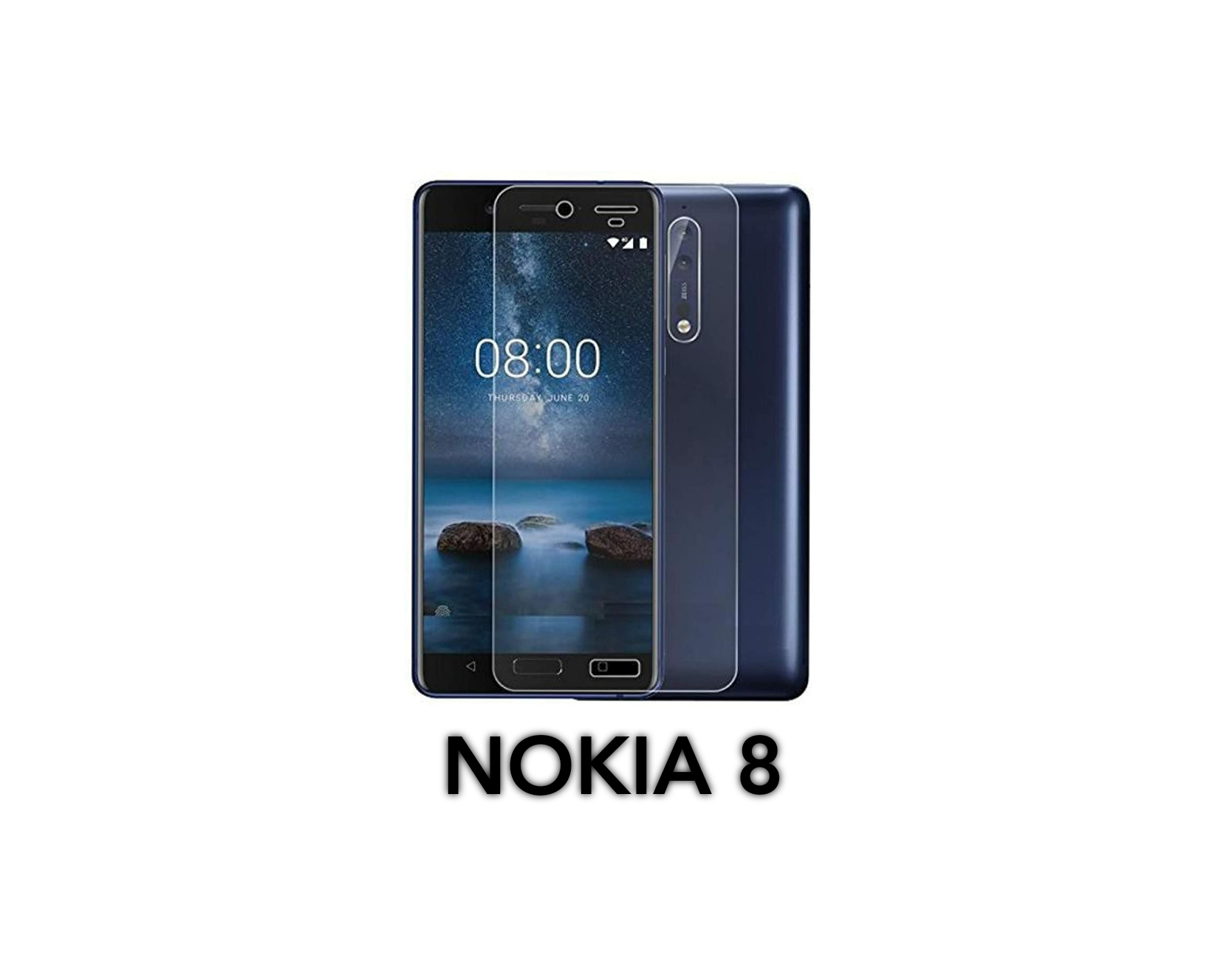 NOKIA 8 NORMAL TEMPERED GLASS