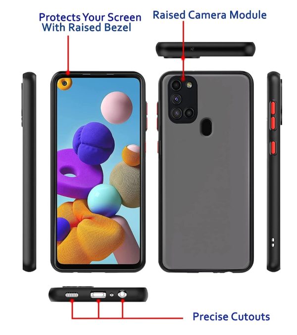 SAMSUNG GALAXY A21S SMOKE BACKCASE - Image 2