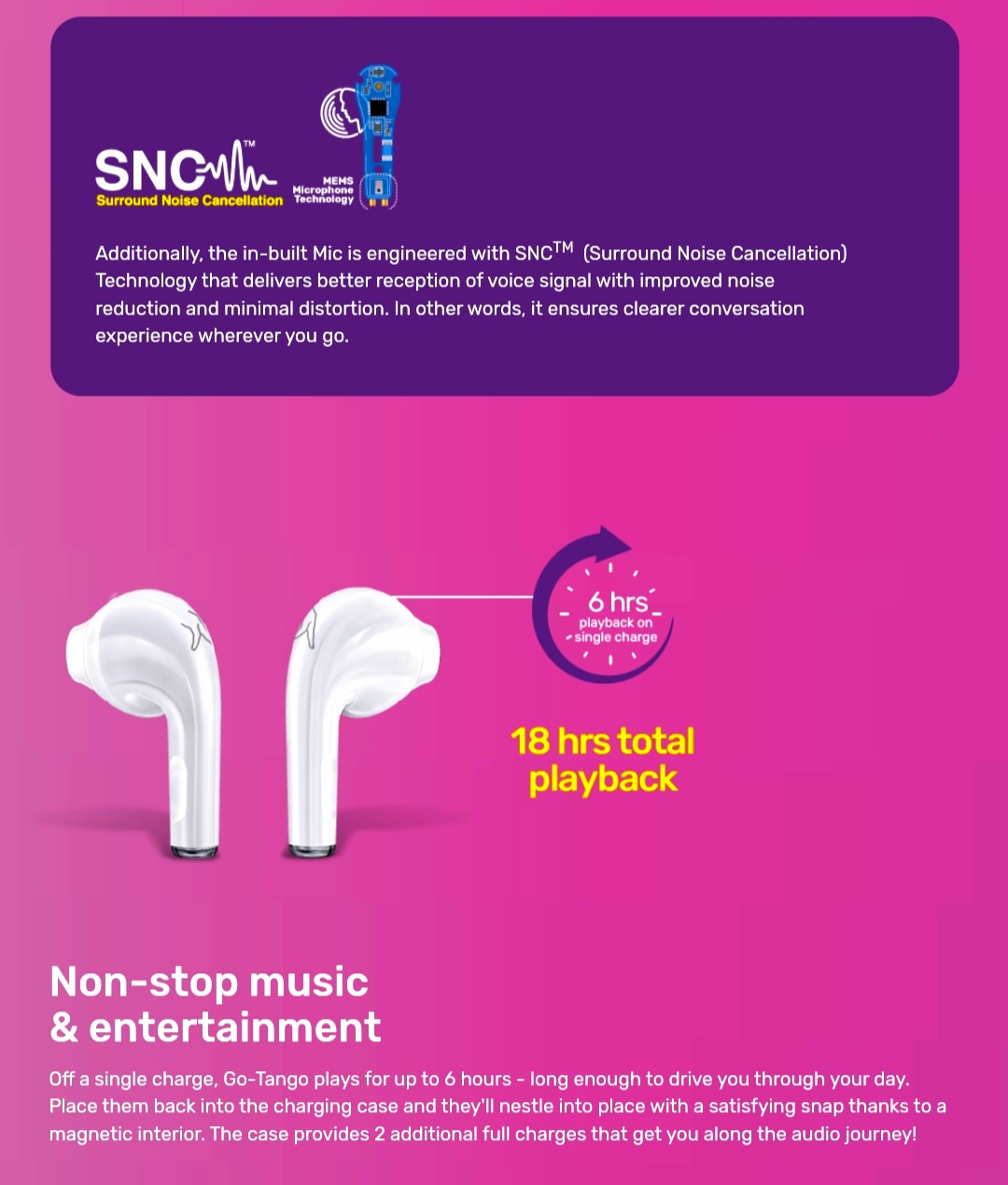 Fingers Go Tango TWS Earbuds - Image 7