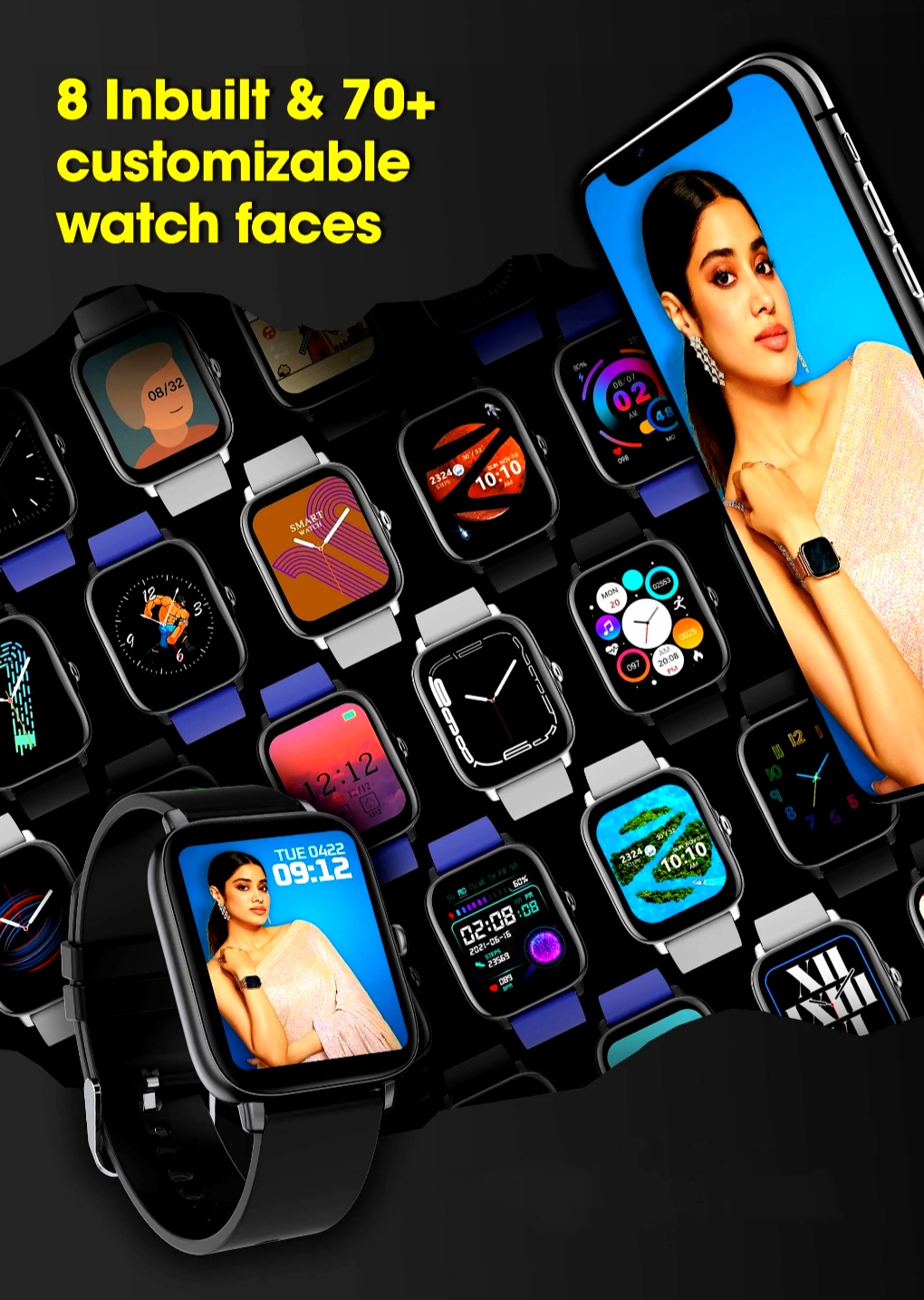 Zebronics Drip Smart Watch with Call Functions ( BLACK COLOR - UNISEX ) - Image 7