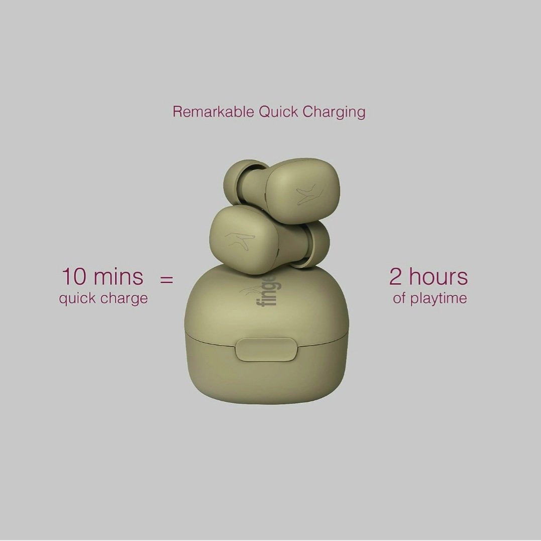 FINGERS SIZE ZERO EARBUDS SAGE GREEN - Image 2