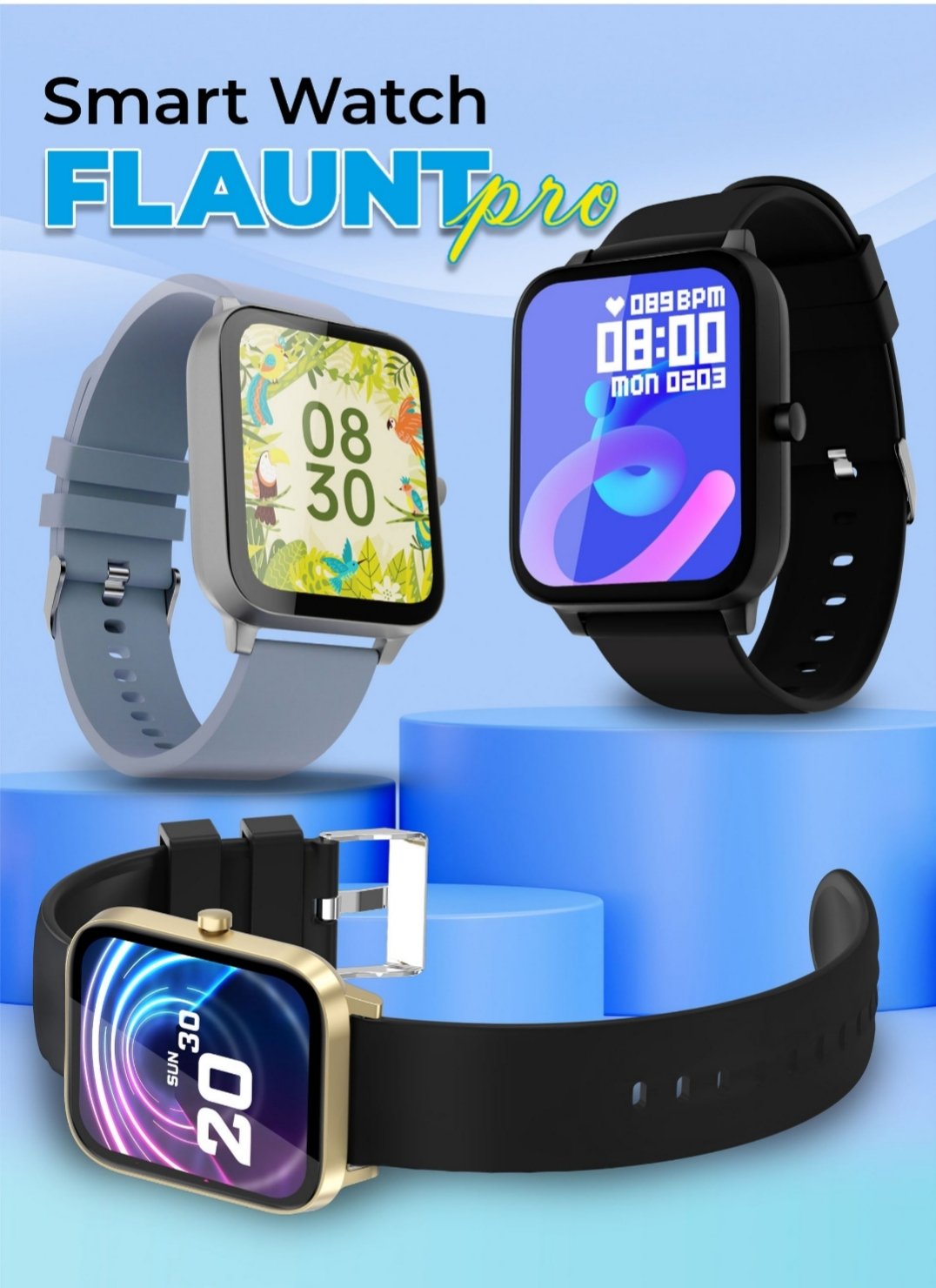 ZEBRONICS SMART FITNESS BAND FLAUNT PRO ( GOLD COLOR - UNISEX ) - Image 4