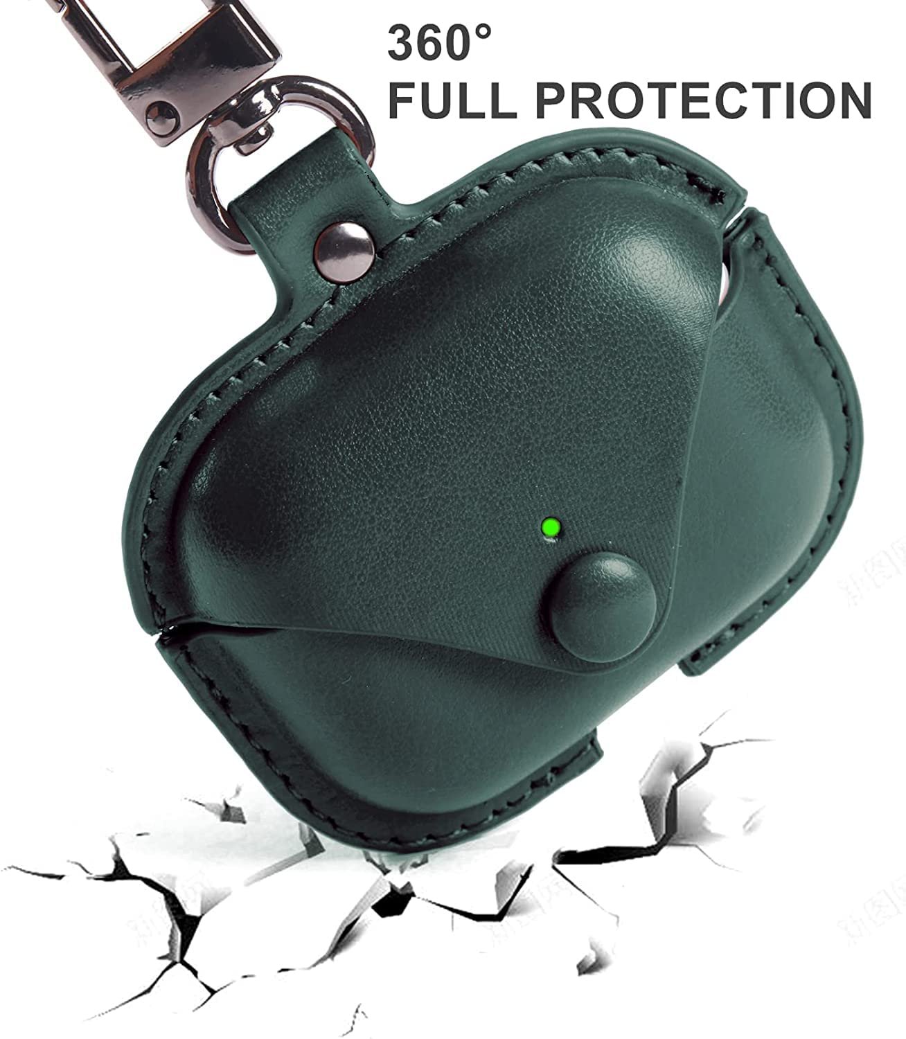 Leather Case Only Compatible with Boat Airdopes 141 & Boat Airdopes 148- (Only Cover- Green)