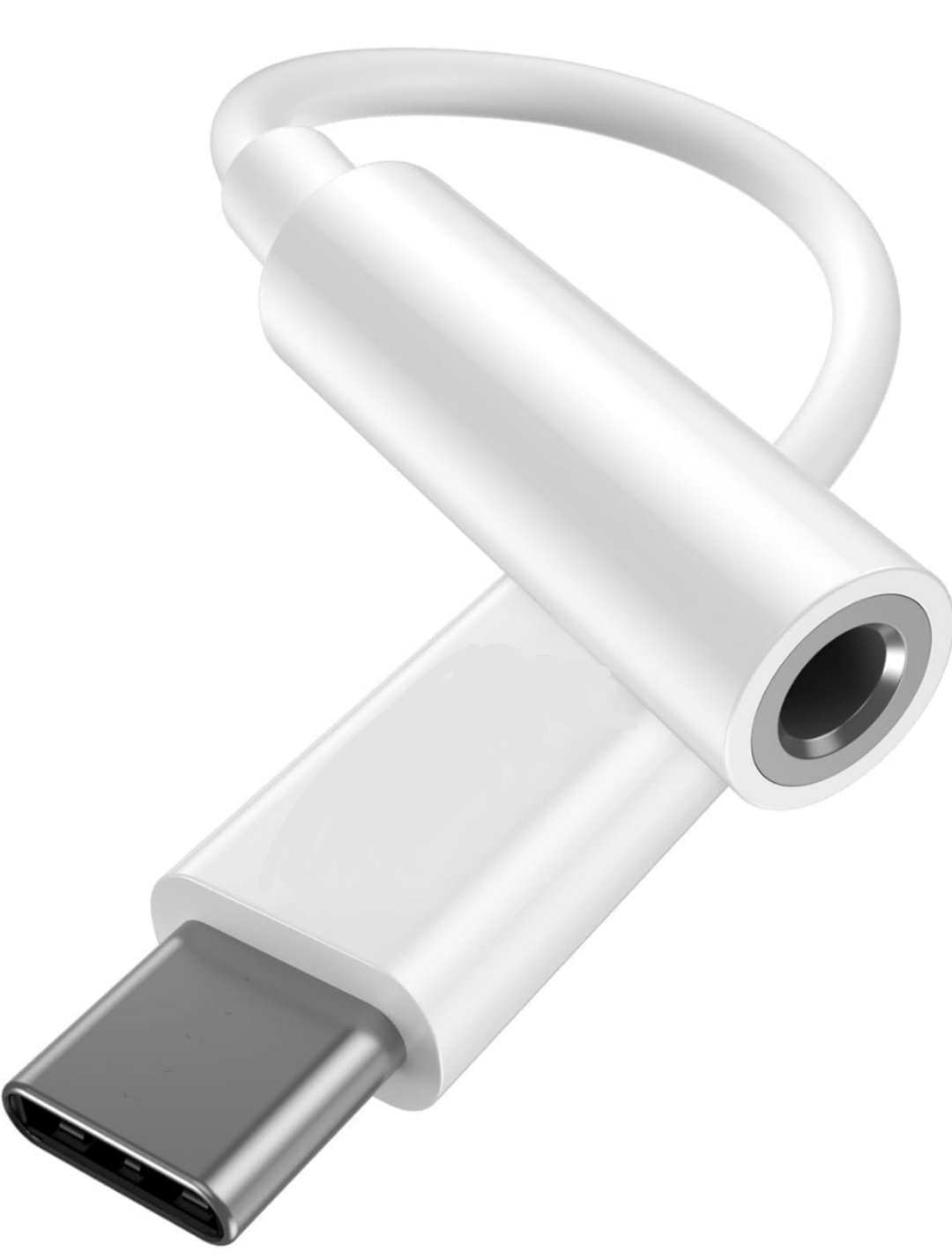 TYPE C TO AUDIO JACK ADAPTER CABLE (WHITE) - Image 6