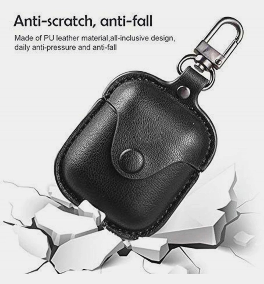 Case Compatible with Airpods Pro & Boat 161 for Men & Women ( BLACK ) - Image 3