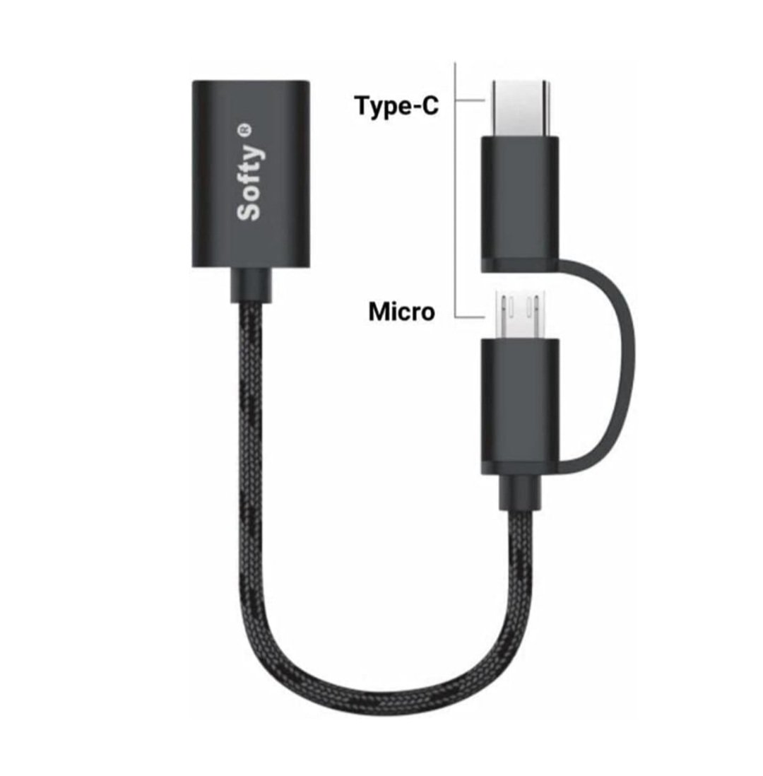 SOFTY 2IN1 MICRO USB AND TYPE C OTG CONNECTOR - Image 2