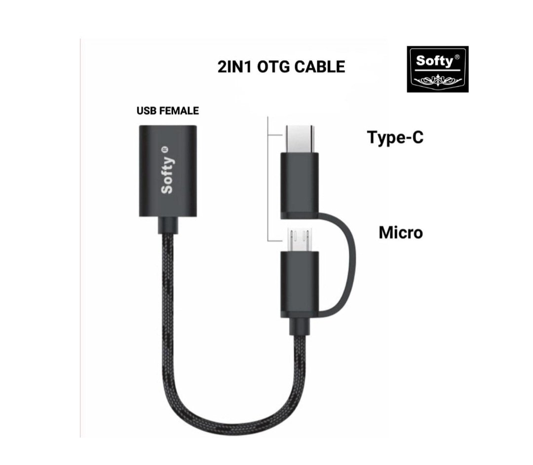 SOFTY 2IN1 MICRO USB AND TYPE C OTG CONNECTOR