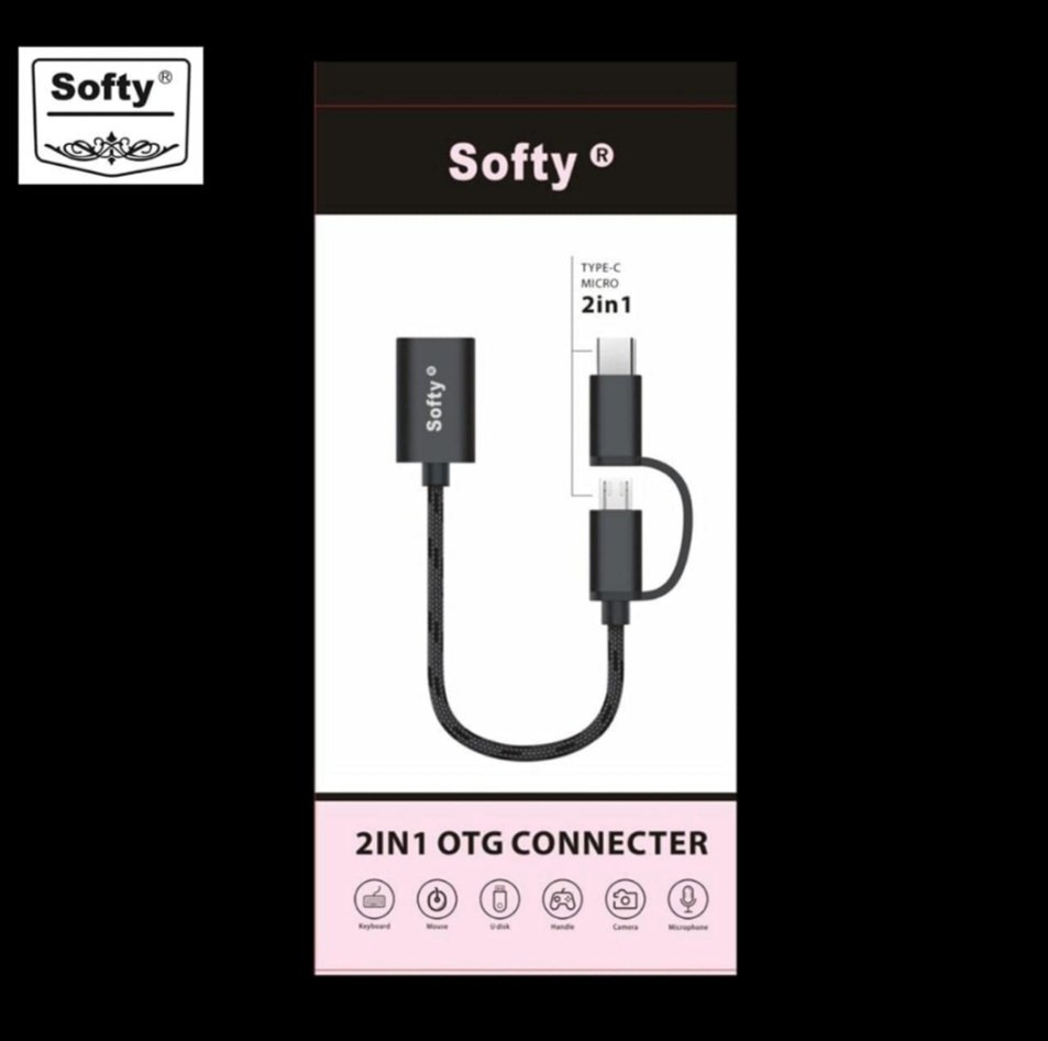 SOFTY 2IN1 MICRO USB AND TYPE C OTG CONNECTOR - Image 3